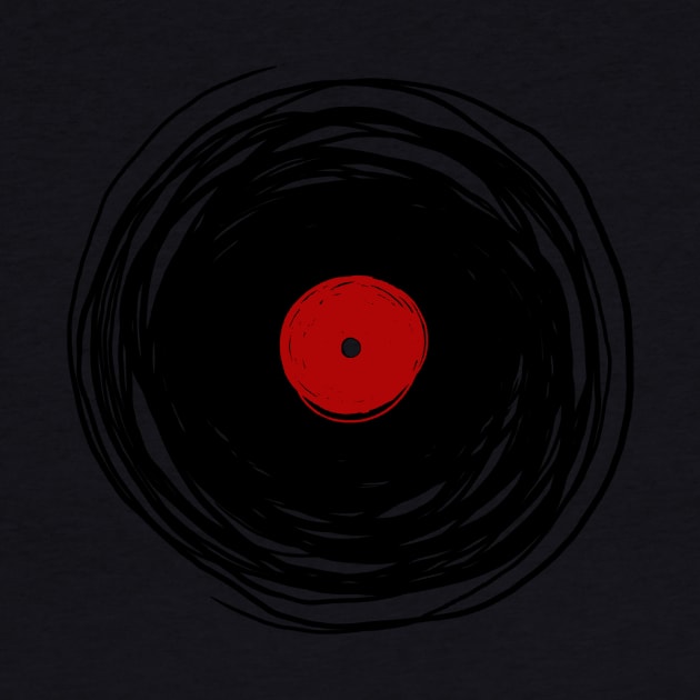 Spinning within with a Vinyl Record Oldies DJ! - Retro Vintage Design by ddtk